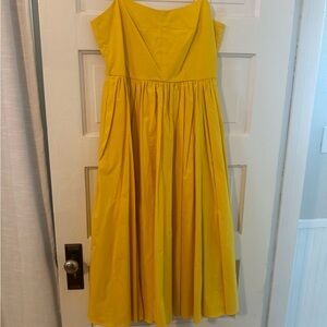 J. Crew Sunlit Strapless Dress